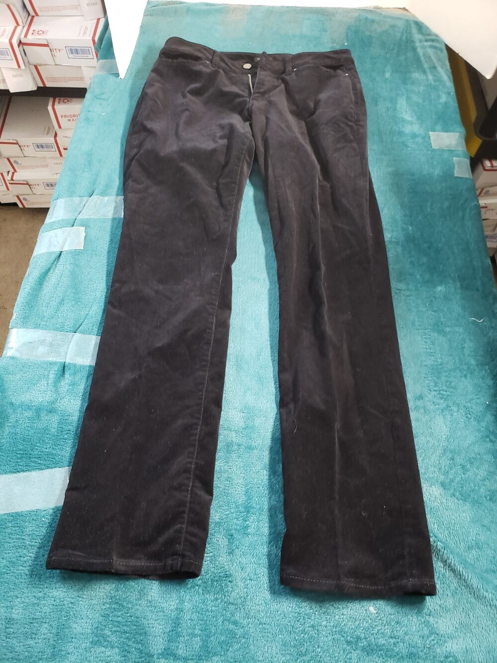 Ann Taylor Jeans Size 6 Womens Black Pants Ladies Denim Mid Rise Curvy Straight